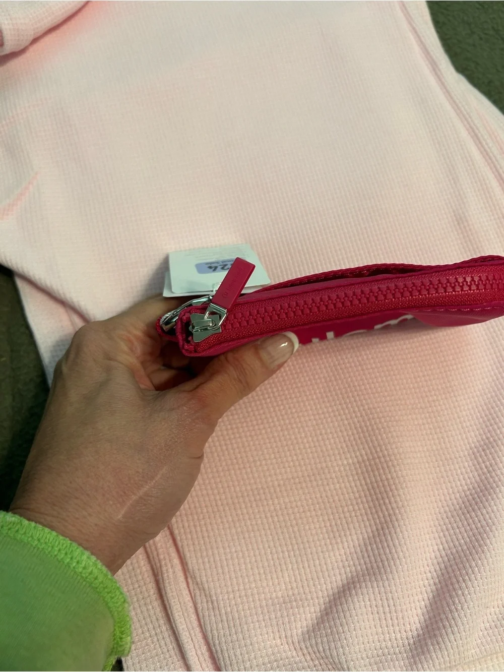Lululemon athletica Hot Pink Zip Card Pouch